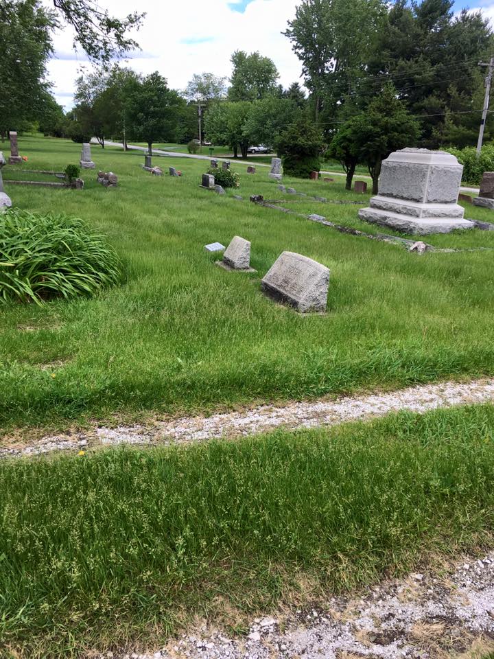 Peaceful cemetery landscape at Beach Meadows